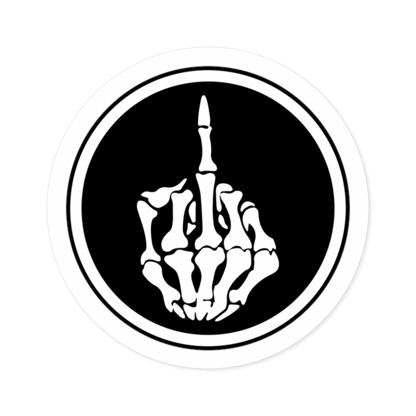 Middle finger sticker