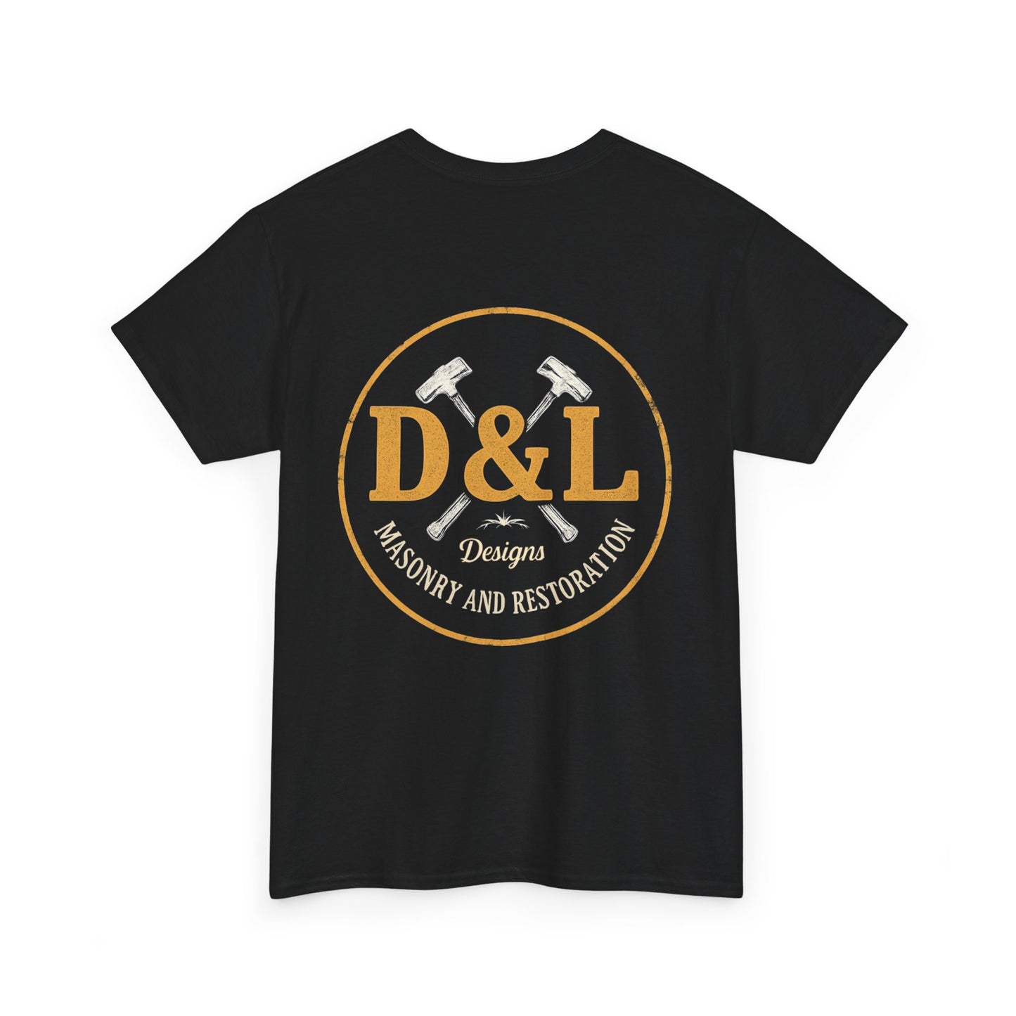 D&L Masonry Heavy Cotton Tee, Unisex Work Shirt, Construction Apparel, Casual Wear, Gift for Builders, Team Uniform