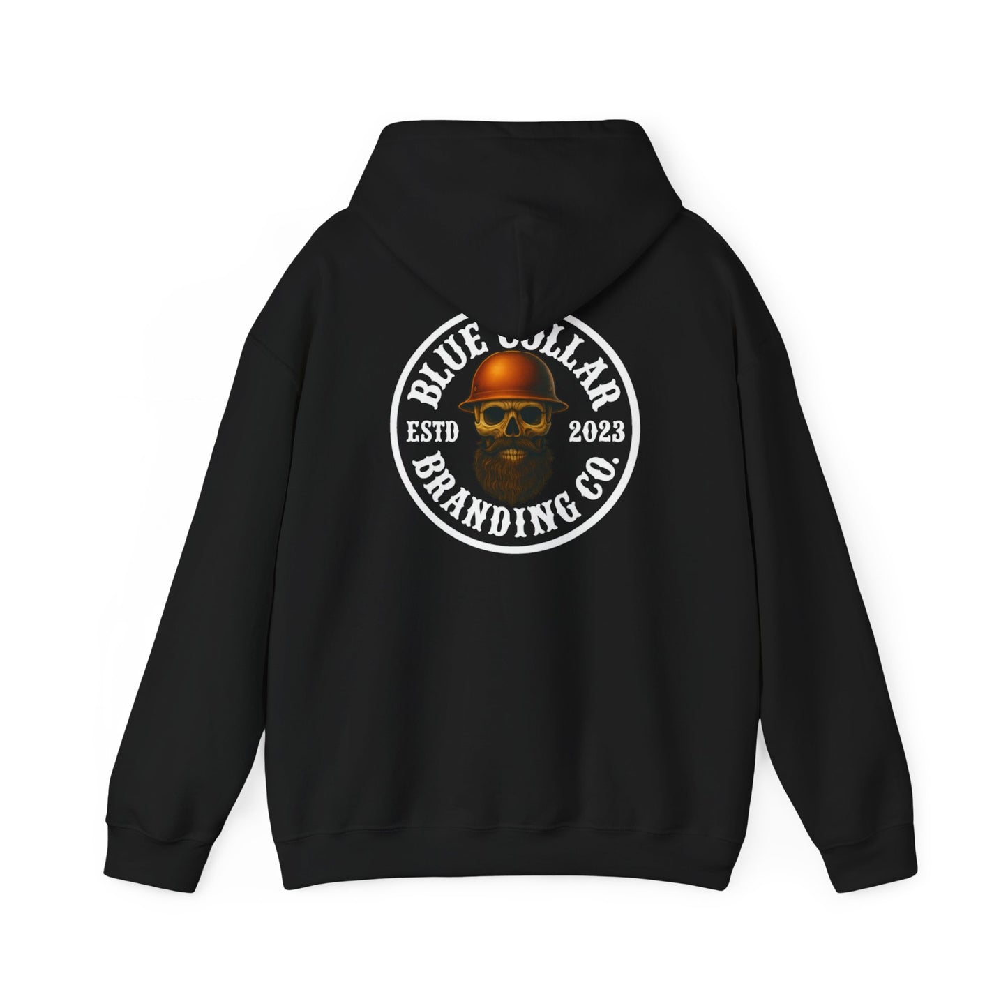 Blue Collar Branding Hoodie (round logo)